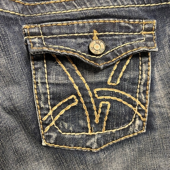 Kut From The Kloth So Low Women’s Medium Wash Blue Bootcut Denim Jeans Sz 10 TL - Picture 4 of 9